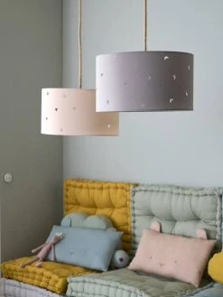 Abat-jour à Suspendre Motifs Perforés Rose Poudré - Vertbaudet -Vertbaudet Shop abat jour a suspendre motifs perfores 5