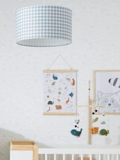 Abat-jour Pour Suspension Vichy Bleu - Vertbaudet -Vertbaudet Shop abat jour pour suspension vichy 5