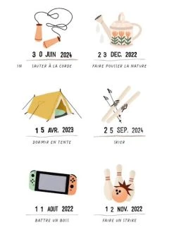 Affiche Moi Je Sais LES PETITES DATES Blanc - Les Petites Dates 8 Affiche Moi Je Sais LES PETITES DATES Blanc - Les Petites Dates -Vertbaudet Shop affiche moi je sais les petites dates 2