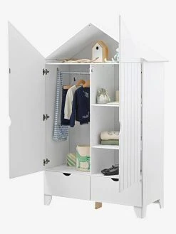 Armoire 2 Portes Holidays XL Blanc - Vertbaudet -Vertbaudet Shop armoire 2 portes holidays xl 1
