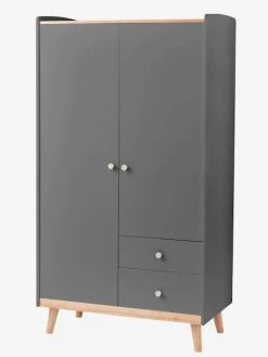 Armoire 2 Portes LIGNE CONFETTI Vert - Vertbaudet