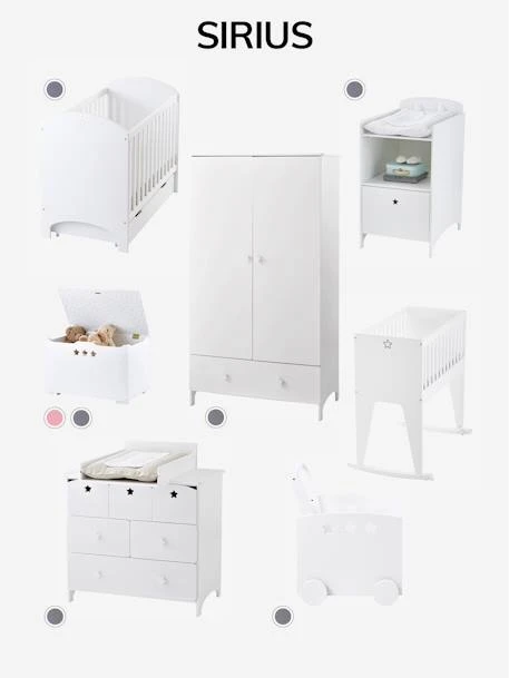 Armoire 2 Portes LIGNE SIRIUS Blanc - Vertbaudet 8 Armoire 2 Portes LIGNE SIRIUS Blanc - Vertbaudet – Image 6