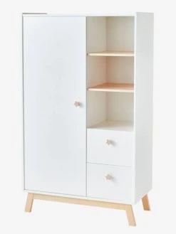 Armoire LIGNE GRANDE OURSE Blanc/bois - Vertbaudet