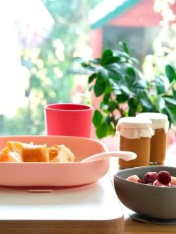 Assiette Silicone Avec Ventouse BEABA Bleu - Beaba -Vertbaudet Shop assiette silicone avec ventouse beaba 5