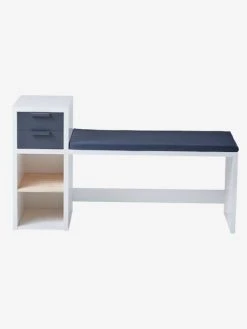 Banc De Lecture + Rangement LIGNE REGLISSE Blanc/gris Foncé - Vertbaudet -Vertbaudet Shop banc de lecture rangement ligne reglisse 4