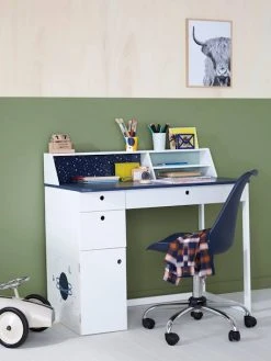 Bureau Enfant COSMOS Blanc Clair Uni Avec Decor - Vertbaudet -Vertbaudet Shop bureau enfant cosmos 3