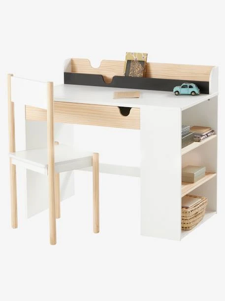 Bureau Enfant School Blanc - Bois - Vertbaudet 5 Bureau Enfant School Blanc - Bois - Vertbaudet – Image 3
