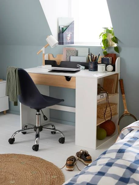 Bureau Enfant School Blanc - Bois - Vertbaudet 3 Bureau Enfant School Blanc - Bois - Vertbaudet
