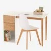 Bureau Ligne CHEVRONS Blanc/bois - Vertbaudet -Vertbaudet Shop bureau ligne chevrons