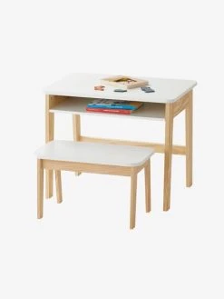Bureau Maternelle ECOLIER Blanc - Vertbaudet