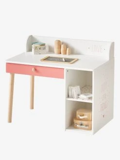 Bureau Maternelle LIGNE LÉA Blanc - Bois - Vertbaudet