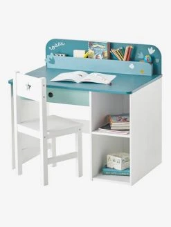 Bureau Maternelle ROAAR Blanc Moyen Uni Avec Decor - Vertbaudet -Vertbaudet Shop bureau maternelle roaar 2