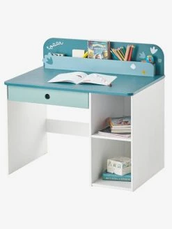 Bureau Maternelle ROAAR Blanc Moyen Uni Avec Decor - Vertbaudet -Vertbaudet Shop bureau maternelle roaar 3
