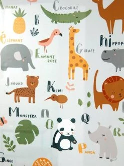 Cadre + Affiche Abécédaire Jungle Multicolore - Vertbaudet -Vertbaudet Shop cadre affiche abecedaire jungle 2