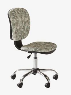 Chaise De Bureau à Roulettes Hanoï Imprimé Feuille - Vertbaudet -Vertbaudet Shop chaise de bureau a roulettes hanoi 3