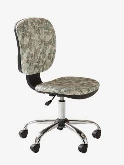 Chaise De Bureau à Roulettes Hanoï Imprimé Feuille - Vertbaudet -Vertbaudet Shop chaise de bureau a roulettes hanoi 4