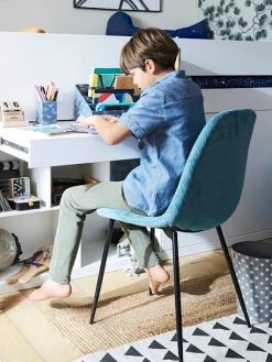 Chaise Enfant En Velours Côtelé Soft Rose - Vertbaudet -Vertbaudet Shop chaise enfant en velours cotele soft 2