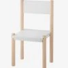 Chaise Maternelle Pour Table De Jeu LIGNE WOODY Blanc - Bois - Vertbaudet -Vertbaudet Shop chaise maternelle pour table de jeu ligne woody
