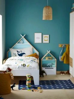 Chevet Enfant Fond Réversible Bleu Ou Rose LIGNE TIPILI Blanc - Vertbaudet -Vertbaudet Shop chevet enfant fond reversible bleu ou rose ligne tipili 3