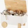 Coffre à Jouets LIGNE ROLLIE Blanc Clair Uni - Vertbaudet -Vertbaudet Shop coffre a jouets ligne rollie