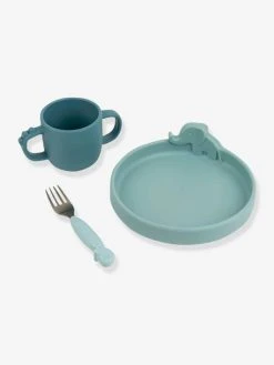 Coffret Repas 3 Pièces DONE BY DEER Peekaboo Deer Friends En Silicone Bleu - Done By Deer -Vertbaudet Shop coffret repas 3 pieces done by deer peekaboo deer friends en silicone 4