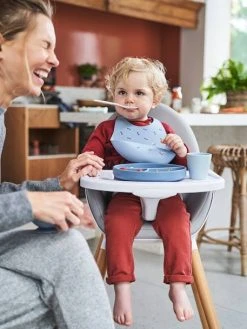 Coffret Repas En Silicone Set Baby Blue - Vertbaudet -Vertbaudet Shop coffret repas en silicone 2