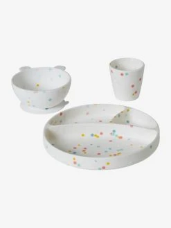 Coffret Repas En Silicone Set Baby Blue - Vertbaudet -Vertbaudet Shop coffret repas en silicone 3