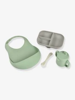 Coffret Repas Les Essentiels 4 Pièces BEABA En Silicone Vert Sauge - Beaba -Vertbaudet Shop coffret repas les essentiels 4 pieces beaba en silicone 3