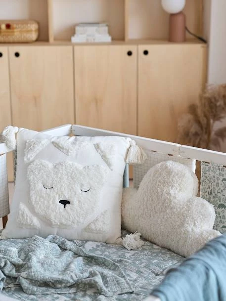 Coussin Nuage En Sherpa Ecru - Vertbaudet 6 Coussin Nuage En Sherpa Ecru - Vertbaudet – Image 4