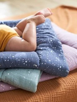 Couverture Bébé En Gaze De Coton Bio* COMÈTES Parme - Vertbaudet -Vertbaudet Shop couverture bebe en gaze de coton bio cometes 2