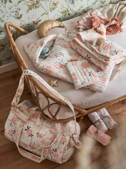 Couverture Bébé Jersey/gaze De Coton EAU DE ROSE Rose - Vertbaudet -Vertbaudet Shop couverture bebe jerseygaze de coton eau de rose 3