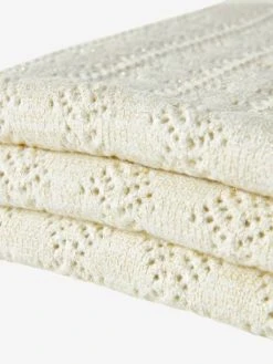 Couverture Bébé Pointelle Avec Lurex écru - Vertbaudet -Vertbaudet Shop couverture bebe pointelle avec lurex 3