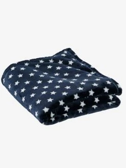 Couverture Enfant Microfibre Imprimée étoiles Marine Grisé Imprimé - Vertbaudet -Vertbaudet Shop couverture enfant microfibre imprimee etoiles 2