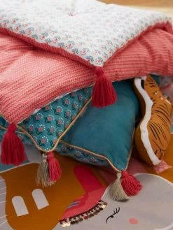 Couvre-lit EDEN INDIA Rose / Multicolore - Vertbaudet -Vertbaudet Shop couvre lit eden india 1