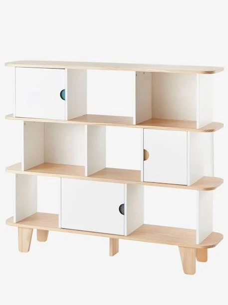 Etagère-bibliothèque LIGNE SEVENTIES Blanc - Bois - Vertbaudet 5 Etagère-bibliothèque LIGNE SEVENTIES Blanc - Bois - Vertbaudet – Image 3