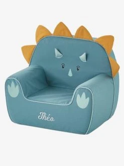 Fauteuil En Mousse Dino Triceratops Bleu - Vertbaudet