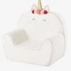 Fauteuil En Mousse Personnalisable Licorne Blanc - Vertbaudet -Vertbaudet Shop fauteuil en mousse personnalisable licorne
