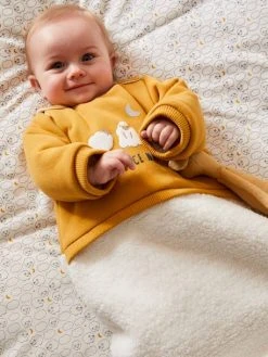 Gigoteuse Manches Amovibles Bi-matière PETIT MOUTON Miel / écru - Vertbaudet -Vertbaudet Shop gigoteuse manches amovibles bi matiere petit mouton 5