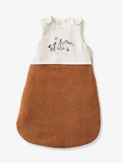 Gigoteuse Manches Amovibles Bi-matière PETIT NOMADE écru / Camel - Vertbaudet -Vertbaudet Shop gigoteuse manches amovibles bi matiere petit nomade 3