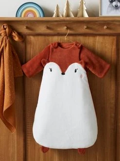 Gigoteuse Manches Amovibles En Microfibre RENARD écru / Roux - Vertbaudet -Vertbaudet Shop gigoteuse manches amovibles en microfibre renard 2