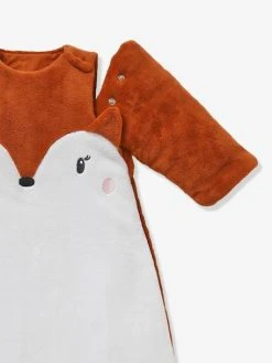 Gigoteuse Manches Amovibles En Microfibre RENARD écru / Roux - Vertbaudet -Vertbaudet Shop gigoteuse manches amovibles en microfibre renard 3