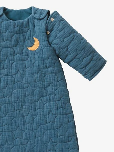 Gigoteuse Quiltée Manches Amovibles NUITS DE RÊVE En Coton Bio* Marine - Vertbaudet 6 Gigoteuse Quiltée Manches Amovibles NUITS DE RÊVE En Coton Bio* Marine - Vertbaudet – Image 4