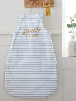 Gigoteuse Spécial été Sans Manches JOUES A BISOUS Rayure Grise - Vertbaudet -Vertbaudet Shop gigoteuse special ete sans manches joues a bisous 2