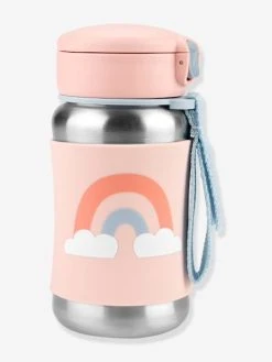Gourde Acier Avec Paille SKIP HOP Whimz Rose/arc En Ciel - Skip Hop -Vertbaudet Shop gourde acier avec paille skip hop whimz 3