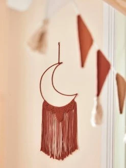Grand Attrape-rêves Lune En Macramé Terracotta - Vertbaudet -Vertbaudet Shop grand attrape reves lune en macrame 3