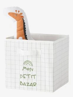 Les 3 Bacs De Rangement Tanzanie Tilleul Foncé Imprimé - Vertbaudet -Vertbaudet Shop les 3 bacs de rangement tanzanie 2