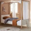 Lit à Baldaquin Enfant LIGNE ROMANCE Blanc / Bois - Vertbaudet -Vertbaudet Shop lit a baldaquin enfant ligne romance