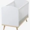 Lit Bébé à Barreaux LIGNE CONFETTI Blanc - Vertbaudet