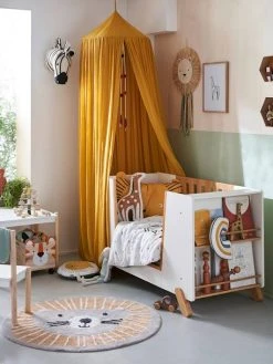 Lit Bébé Avec Barrière Amovible + Rangement Bibliothèque LIGNE PIROUETTE Blanc - Vertbaudet -Vertbaudet Shop lit bebe avec barriere amovible rangement bibliotheque ligne pirouette 2