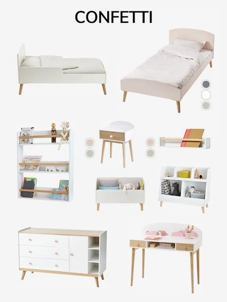 Lit Enfant LIGNE CONFETTI Rose - Vertbaudet 8 Lit Enfant LIGNE CONFETTI Rose - Vertbaudet – Image 6